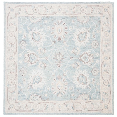 SAFAVIEH Handmade Blossom Almyra Modern Floral Wool Rug