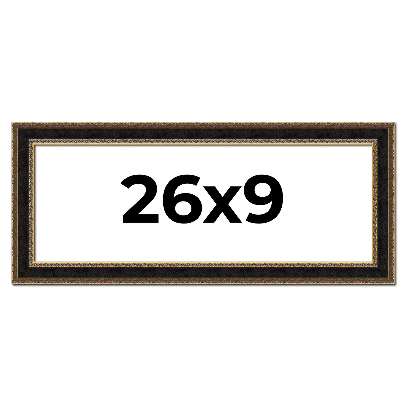 26x9 Frame Gold Antique Vintage Sold Wood Picture Frame | 1.75 Inch
