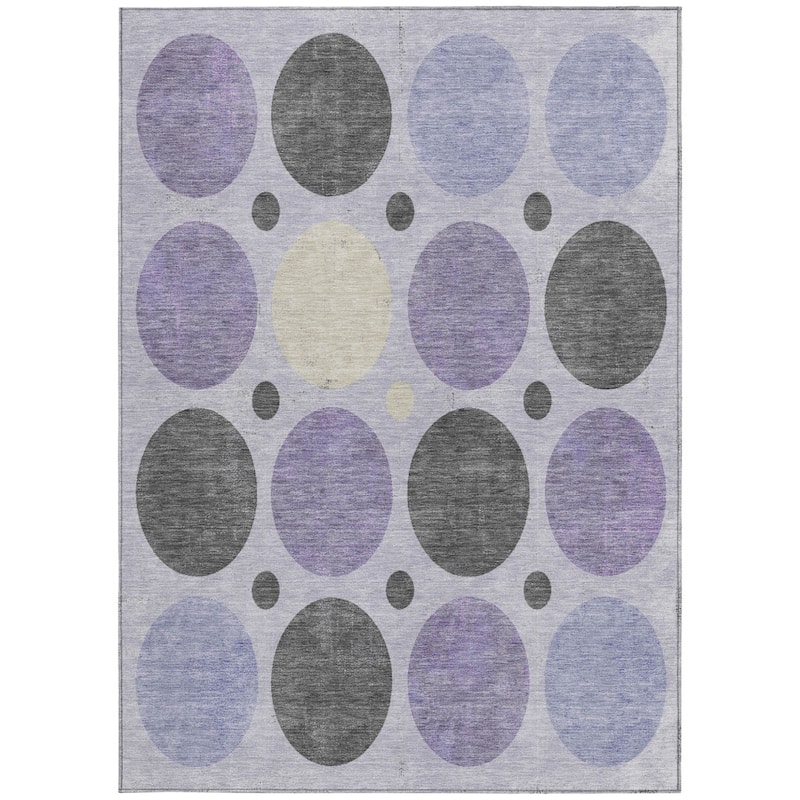 HomeRoots Geometric Transitional Rectangle Outdoor Rug
