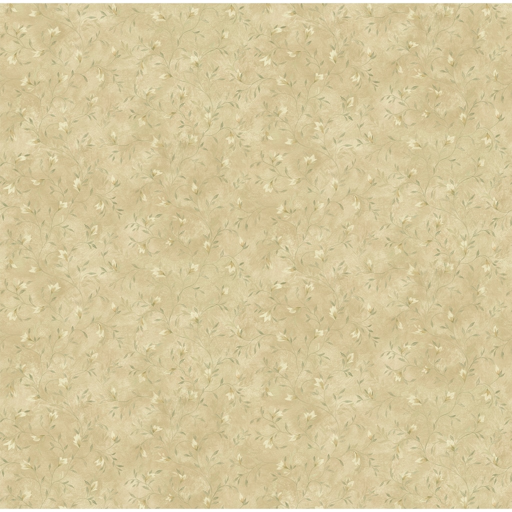 Benicia, Folk Botanical Honey Trail, 33' L X 20.5 W, Wallpaper Roll
