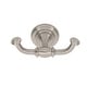 preview thumbnail 7 of 5, Alno Charlies Traditional Double Bathroom Towel Robe Hook Satin Nickel