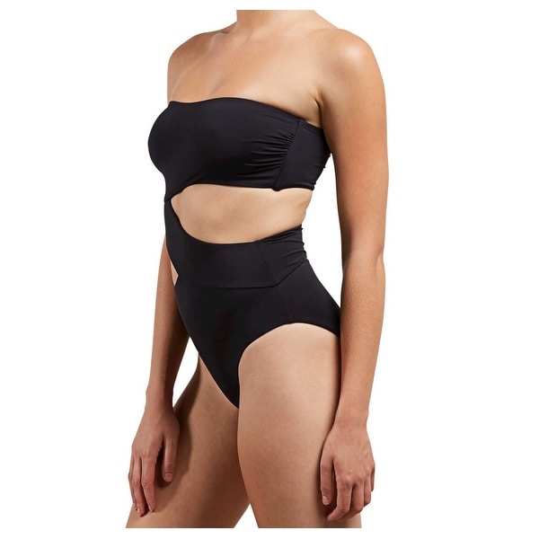 strapless cut out swimsuit