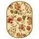 preview thumbnail 122 of 124, SAFAVIEH Handmade Chelsea Nataly French Country Floral Wool Rug 4'6" x 6'6" Oval - Ivory