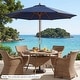 preview thumbnail 22 of 28, Costway 9 FT Patio Umbrella with Adjustable Height Rope Pulley Lift
