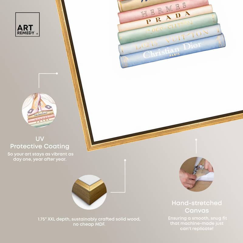 Bibliotheca Belle Canvas by Art Remedy