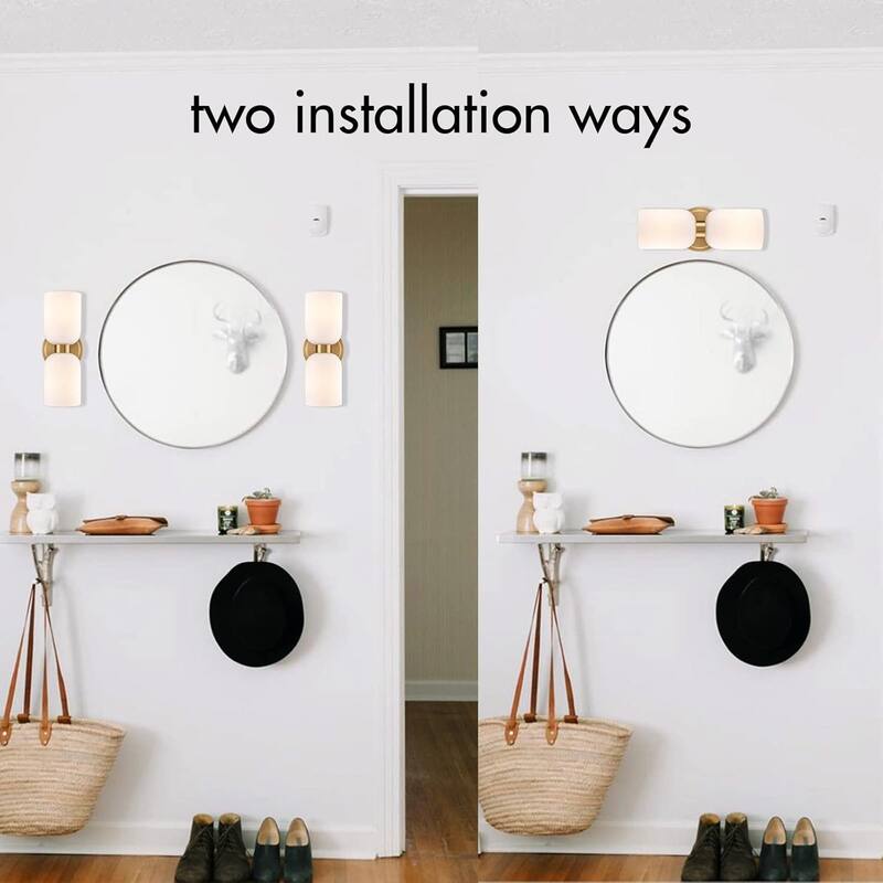 2-light kitchen light gold bathroom light metal wall light