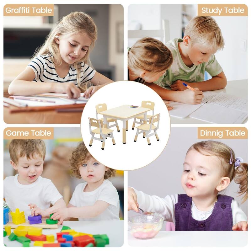 Kids Table and 4 Chairs Set