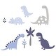 preview thumbnail 8 of 7, Bedtime Originals Roar Blue/Gray Dinosaur 5-Piece Nursery Baby Crib Bedding Set