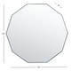 preview thumbnail 10 of 11, SAFAVIEH Kyna 36-inch Decagon Mirror - 36" W x 0.8" D x 36" H