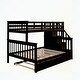 preview thumbnail 14 of 46, Stairway Twin-Over-Full Bunk Bed with Twin size Trundle