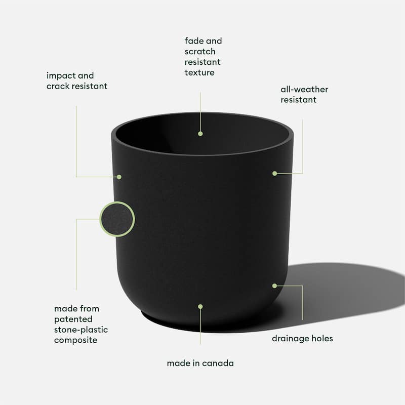 Pure Series Kona Modern Round Planter