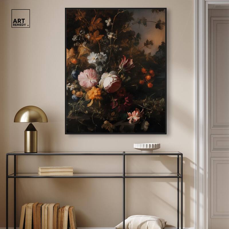 Shadowed Petal Secrets I Canvas by Art Remedy