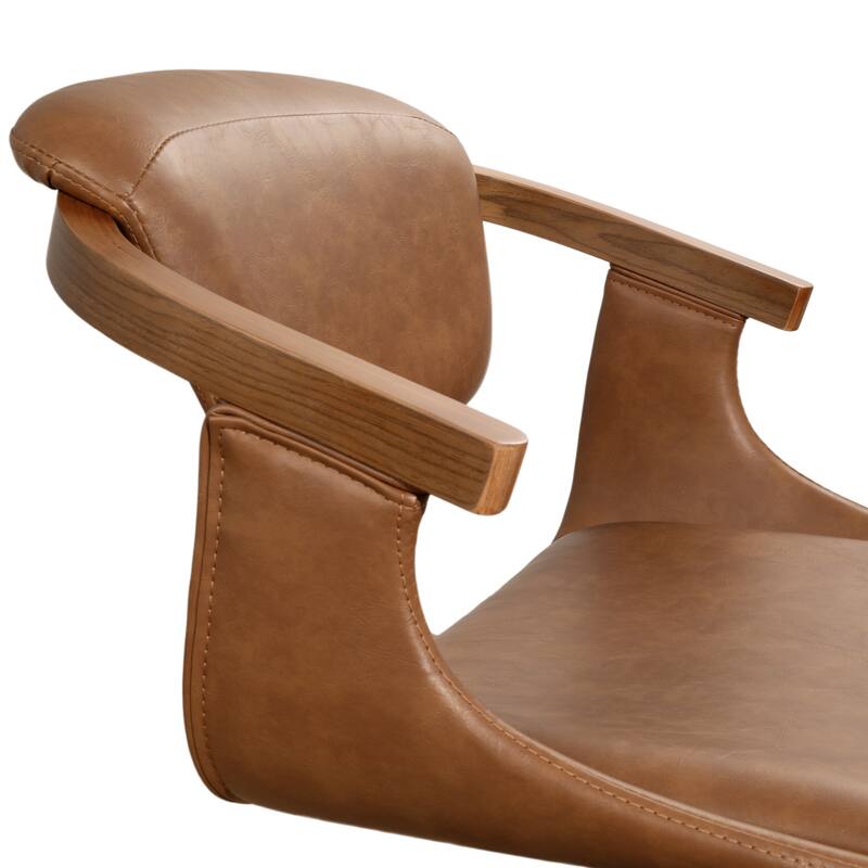 Art Leon Swivel and Height Adjustable Home Office Desk Chair with Rolling