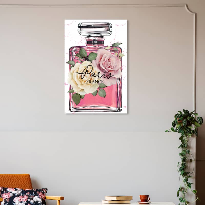 Wynwood Studio Canvas Fashion and Glam Spray of Pink Passion Pink and Glam Wall Art Canvas Print - 30 x 20