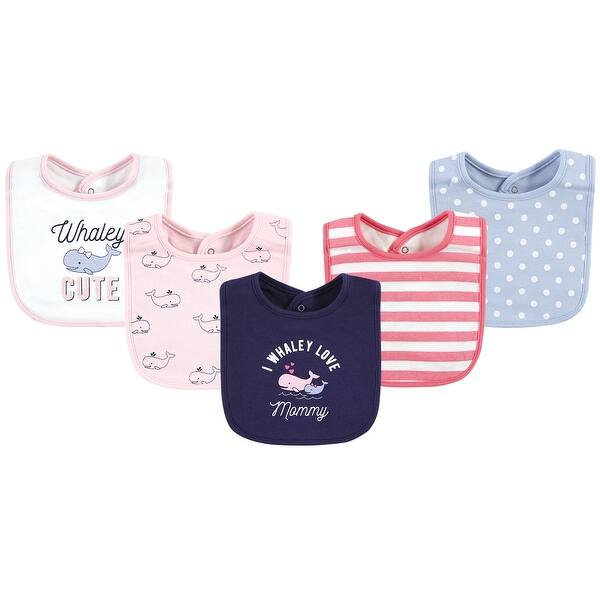 slide 1 of 1, Hudson Baby Infant Girl Cotton Bibs, Whaley Cute Girl, One Size - Whaley Cute Girl - One Size One Size - Whaley Cute Girl