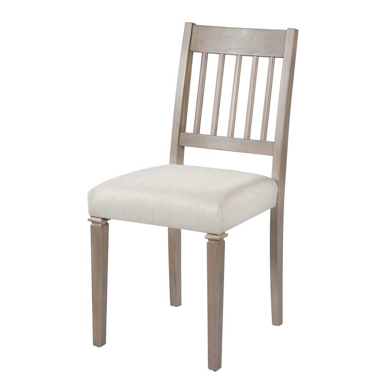 6-Piece Dining Table Set, Including 1 Rectangular Table, 4 Upholstered Chairs & 1 Bench, Wooden Kitchen Table & Chair Set