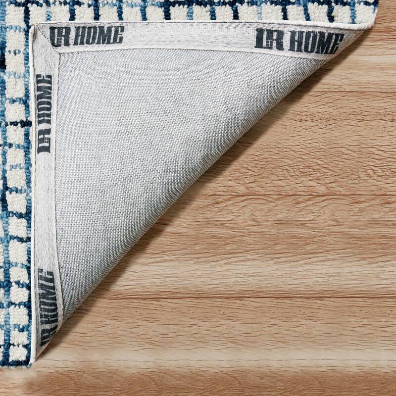 Noah Contemporary Checkered Wool Indoor Area Rug by Sevita