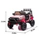 preview thumbnail 40 of 98, 24V Kids Ride-On Car with 400W Motor, Remote Control, Bluetooth, Four-Wheel Suspension, and Safety Belt Pink
