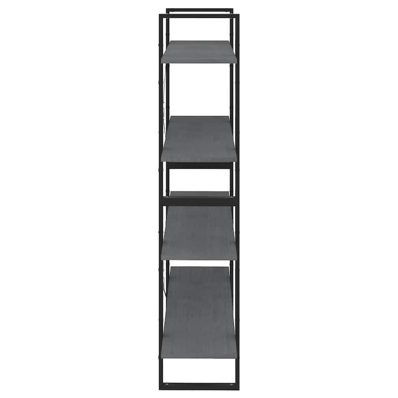 vidaXL Book Cabinet 55.1"/27.6" Multi Colors Engineered Wood/Solid Wood Pine