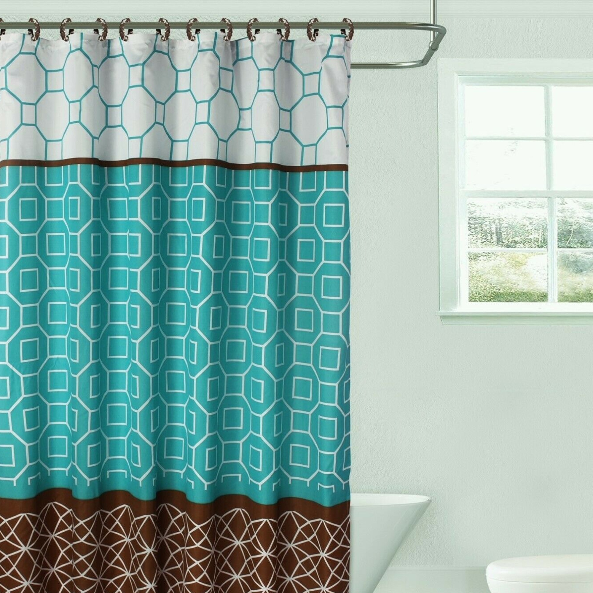 Teal shower curtain sets shop