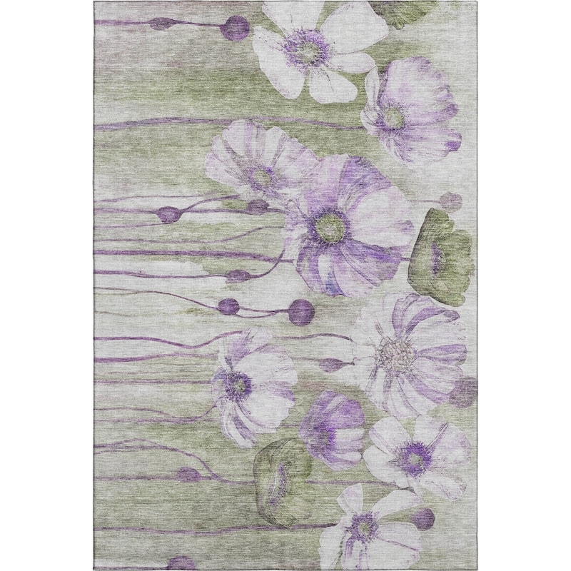 Premium Washable Super Soft Modern Floral Mayfield Rug