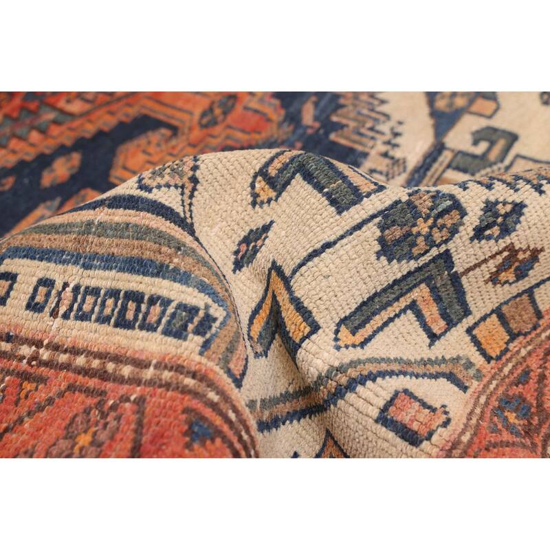 ECARPETGALLERY Hand-knotted Antalya Vintage Cream Wool Rug - 4'1 x 5'10