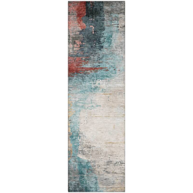 Premium Washable Super Soft Abstract Soid Mayfield Rug