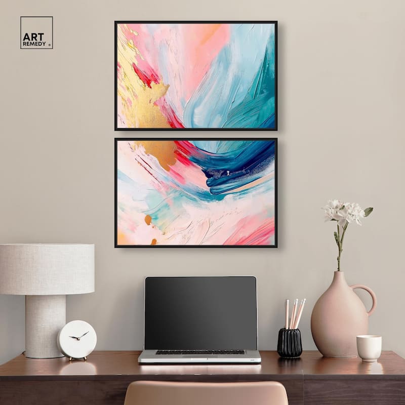 Burst of Energy Canvas Set of 2 by Art Remedy