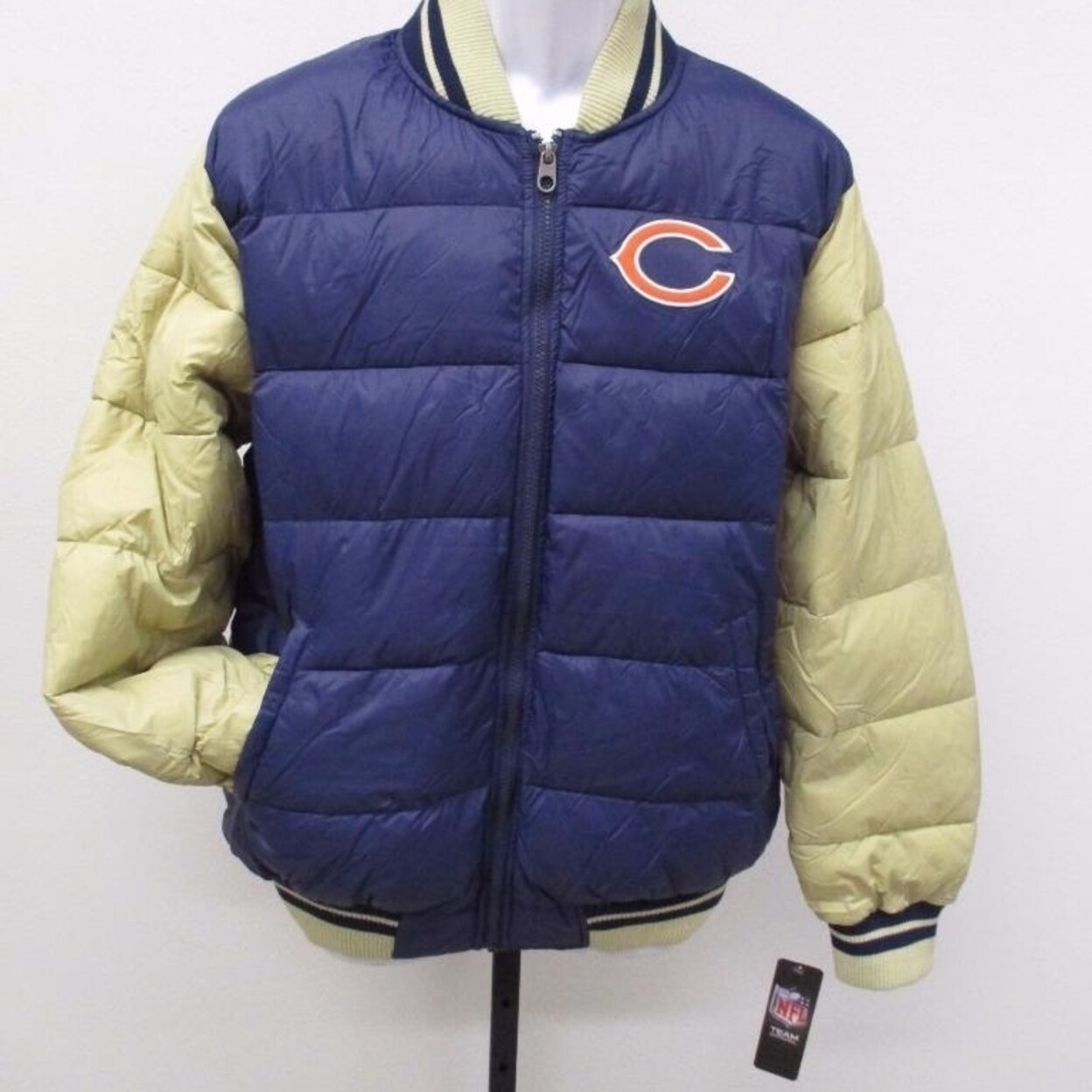 Shop Nice Chicago Bears Mens Size L Large Puffy Winter Jacket Coat