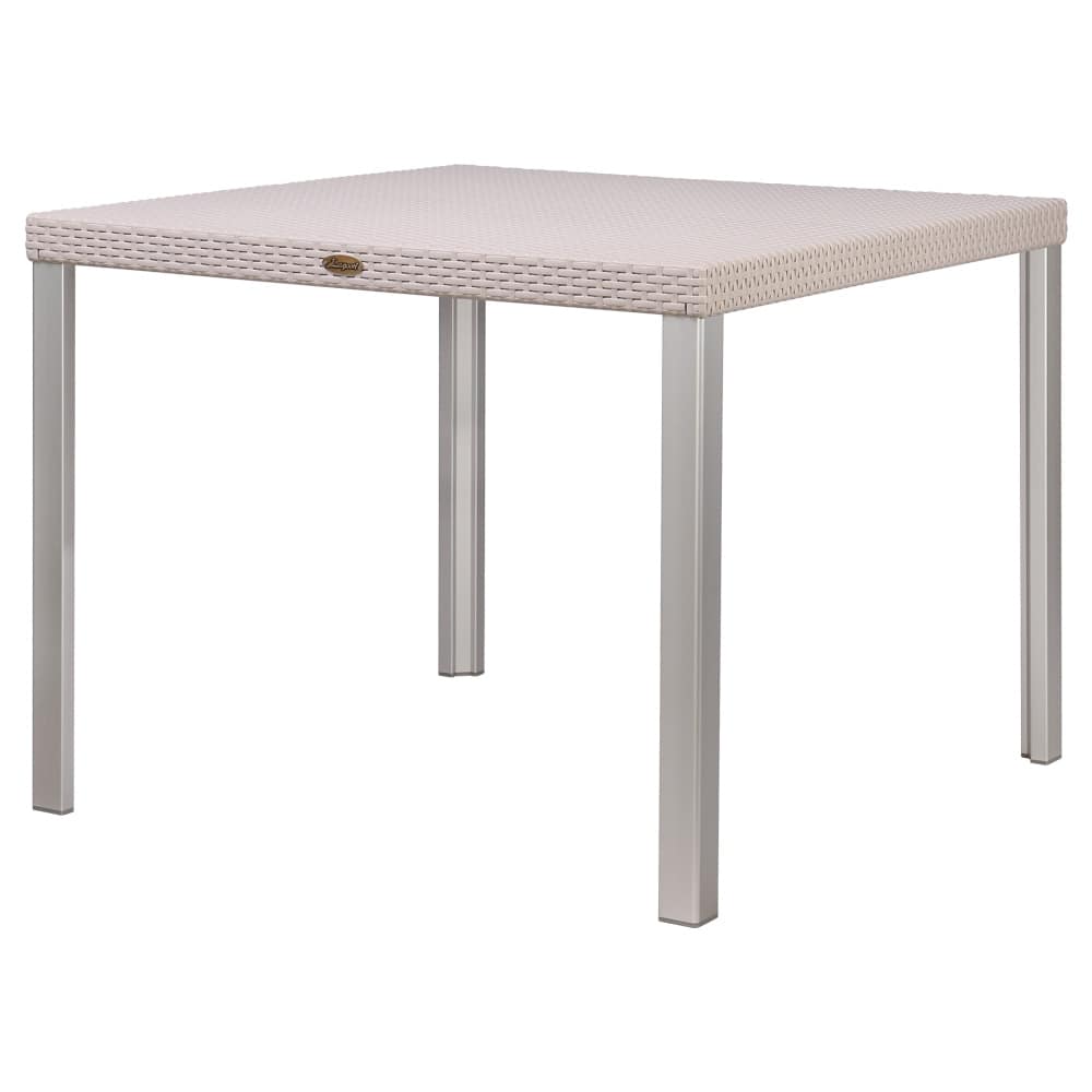 Oslo Resin All-Weather Dining Table with Aluminum Legs