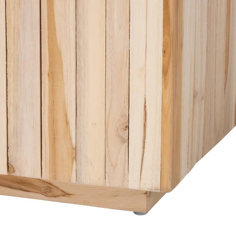 Augusta Bohemian Natural Teak Wood Coffee Table with Unique Repurposed Wood Logs