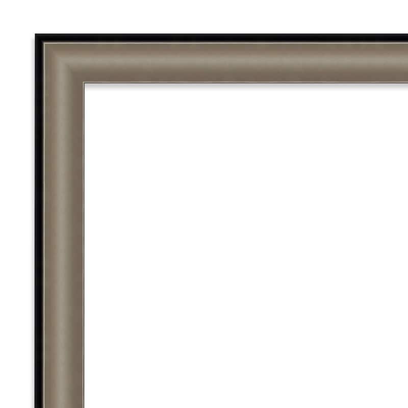 Non-Beveled Wood Full Length Floor Leaner Mirror - Imperial Frame - Outer Size: 29 x 65 in