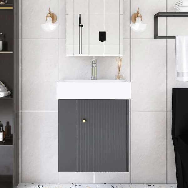 30 in. W x 21.6 in. D x 33.5 in. H Bath Vanity Cabinet Only in White 30 in. W x 21.6 in. D x 33.5 in. H Bath Vanity Cabinet Only in White