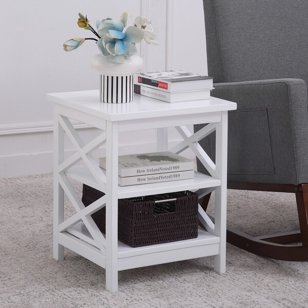 Preston 'X' Frame Side Table - Bed Bath & Beyond - 34551955