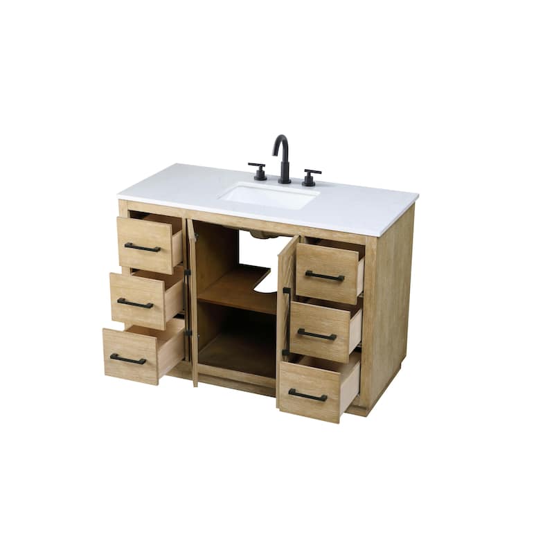 Elegant Lighting VF29048 Chase 48" Free Standing Single Basin Vanity