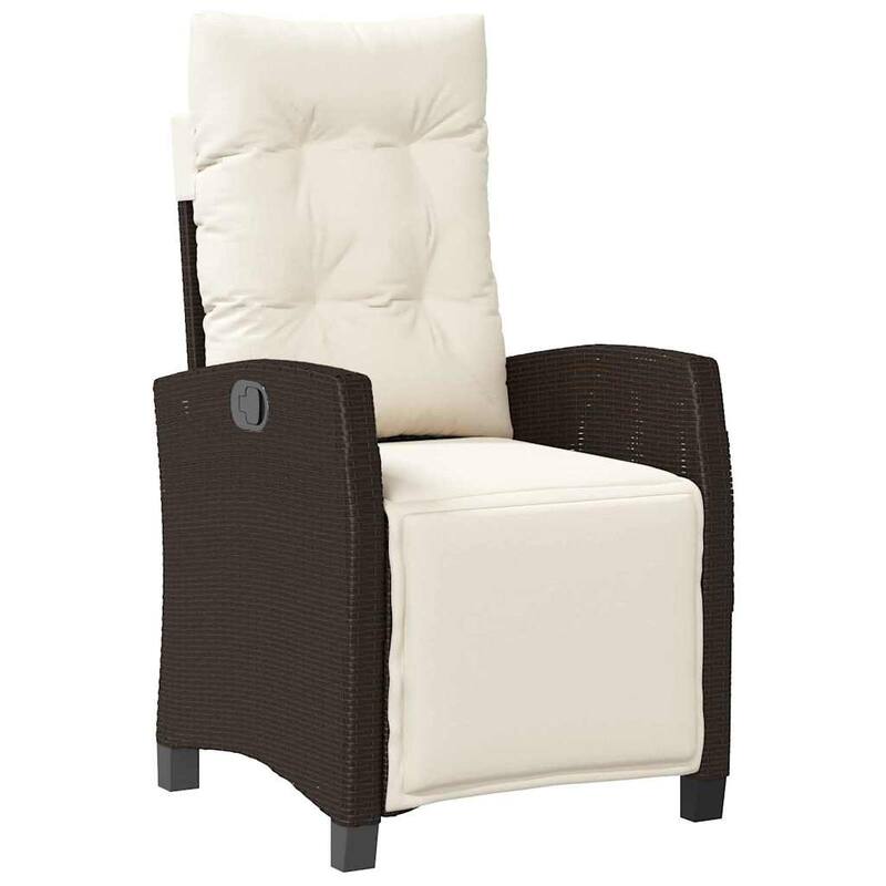 vidaXL Garden Dining Set with Cushion Poly Rattan