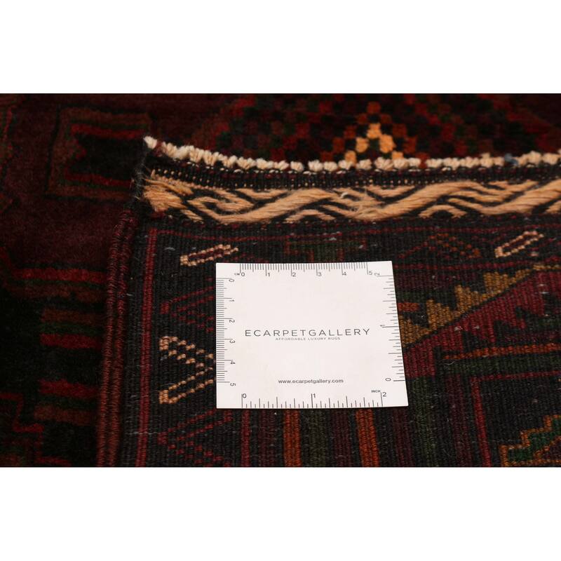 Teimani Burgundy Rug 4'9" x 6'6" - 4'9 x 6'6