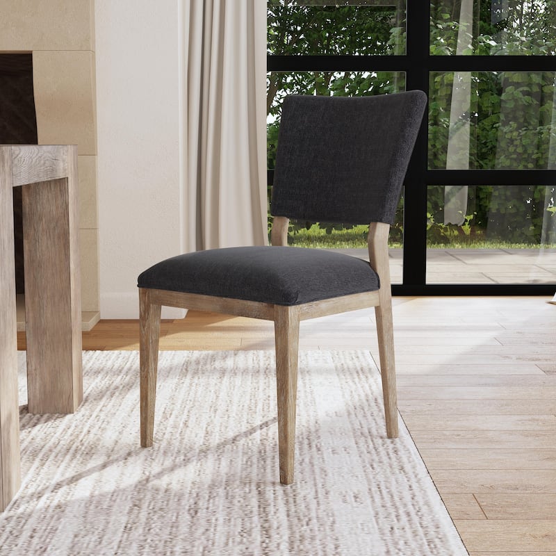 Classic Home Phillip Upholstered Dining Chair (Set of 2) - Grey