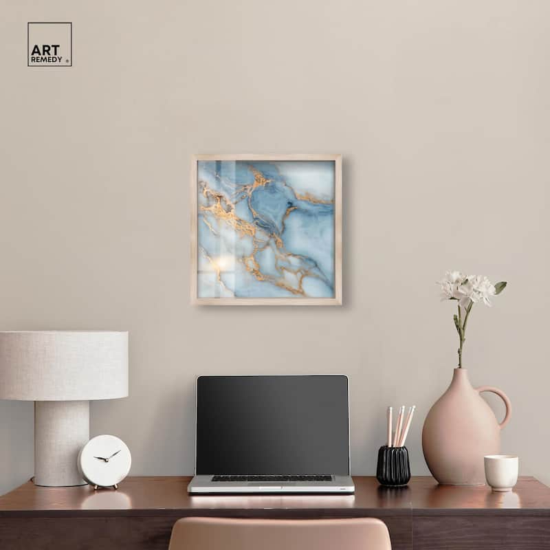 Azure Veins Shadowbox by Art Remedy