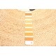 preview thumbnail 7 of 7, ECARPETGALLERY Braided Weave Palas Denizli Light Brown Jute Rug - 3'1 x 3'1
