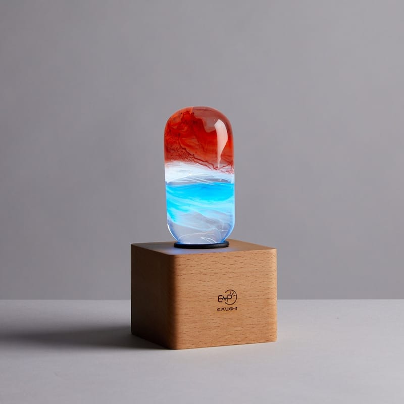 EP Light 6.3" Wood Table Lamp Mood Lamp - Sunrise