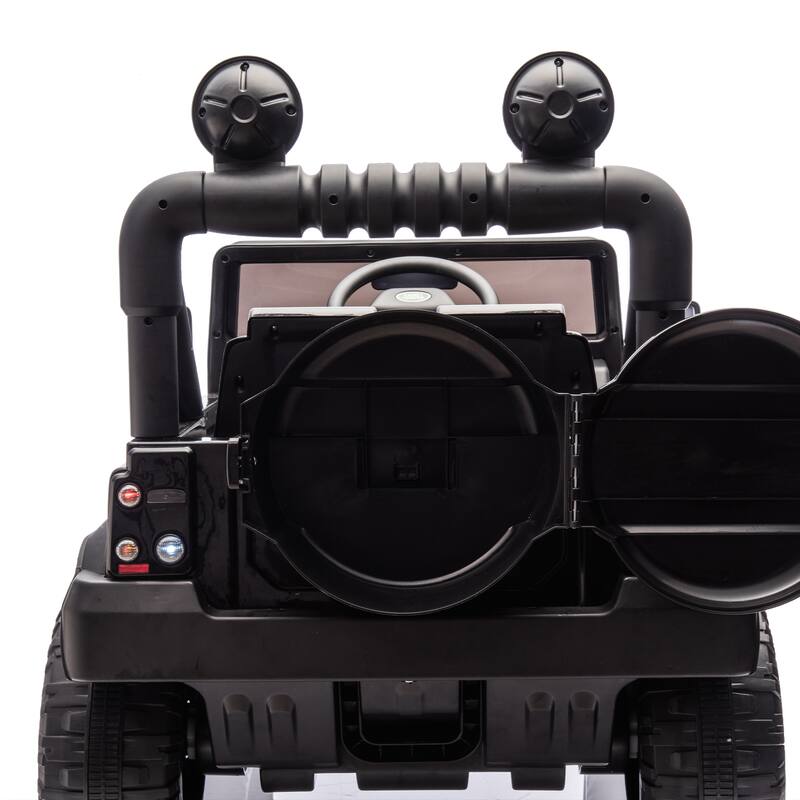 24V Kids Ride On Car W/Parents Control, 2wd, Four-wheel suspension, Bluetooth, Music