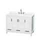 Option White / Giotto Quartz Top / Brushed Chrome