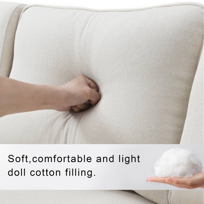 Cotton Linen Sofa with USB: Modern Comfort with Storage