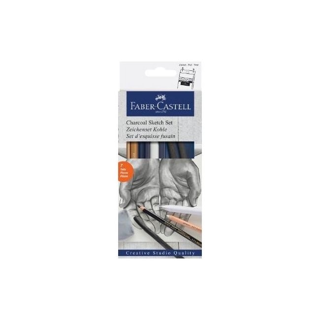 Faber Castell Fc114002 Charcoal Sketch Set