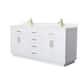 Option White / White Quartz Top / Brushed Gold Hardware