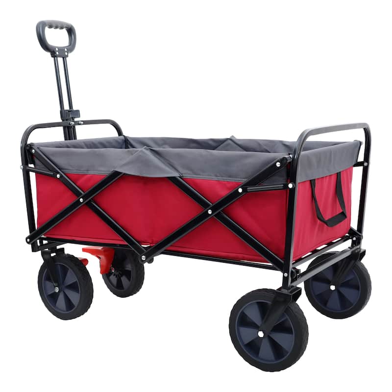 Foldable Hand Cart, Multi-Purpose Garden Cart, 360-Pound Capacity, Heavy-Duty Portable Utility Cart