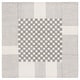 preview thumbnail 39 of 42, SAFAVIEH Handmade Genre Gunbritt Checkered Wool Rug 6' Square - Grey/Ivory