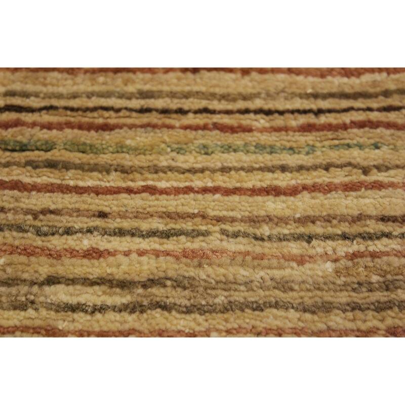 Boho Earthline Gabbeh Hand Knotted Wool Area Rug