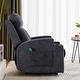 preview thumbnail 24 of 31, Manual Recliner Massage and Heating Chair Sofa with 2 Cup Holders Breathable Fabric